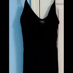 Lulus nwt black midi maxi dress small